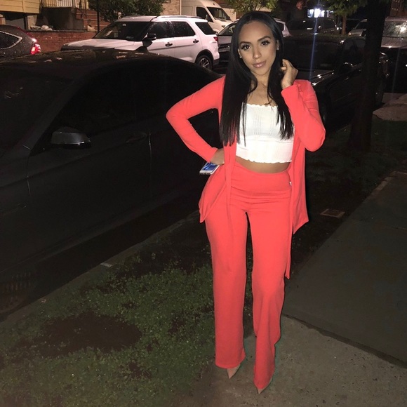 Other - Orange Two piece Blazer Set